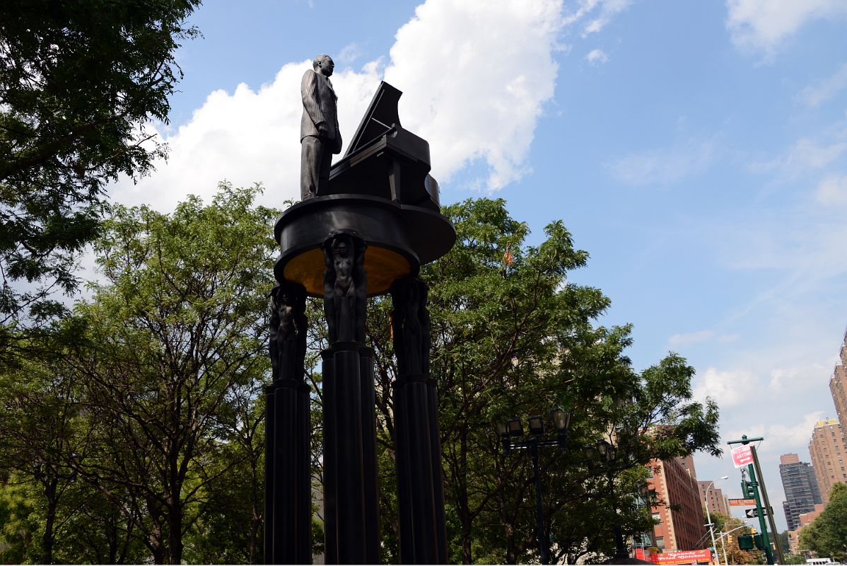 40A Duke Ellington Statue At The Exit Of Central Park Northeast Fifth Avenue And 110 St